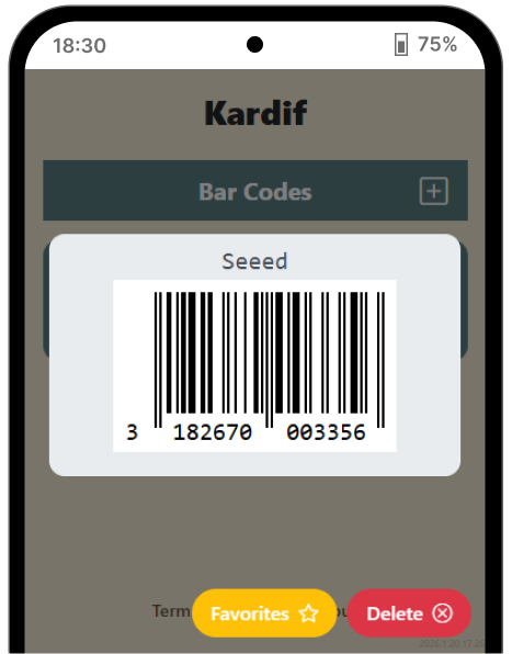 Kardif on Mobile Phone - view 4